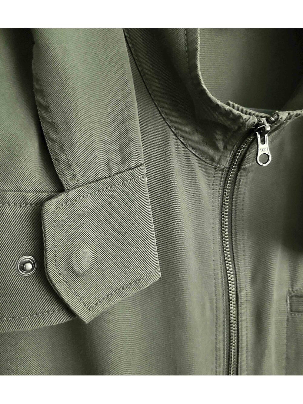 J JILL ~ Olive Green Tencel/Lycocell Utility Jacket ~ Plus Size 1X ~ VGU - Picture 6 of 10
